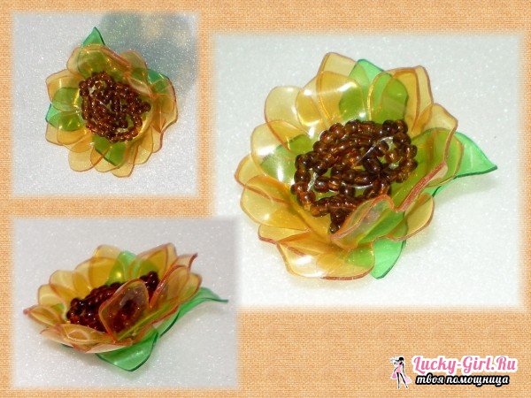 Цветы из пластиковых бутылок своими руками